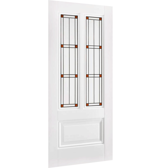 Peony 2L White Interior Door with Lead