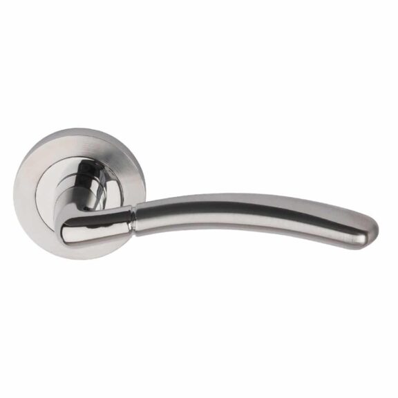 Titon Polished Chrome Satin Nickel Arched Door Handle