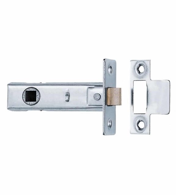 Tubular Door Latch 63mm Nickel Mortice Latch