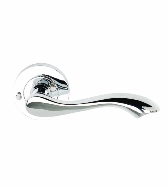 Venus Polished Chrome Door Handle Privacy Lock