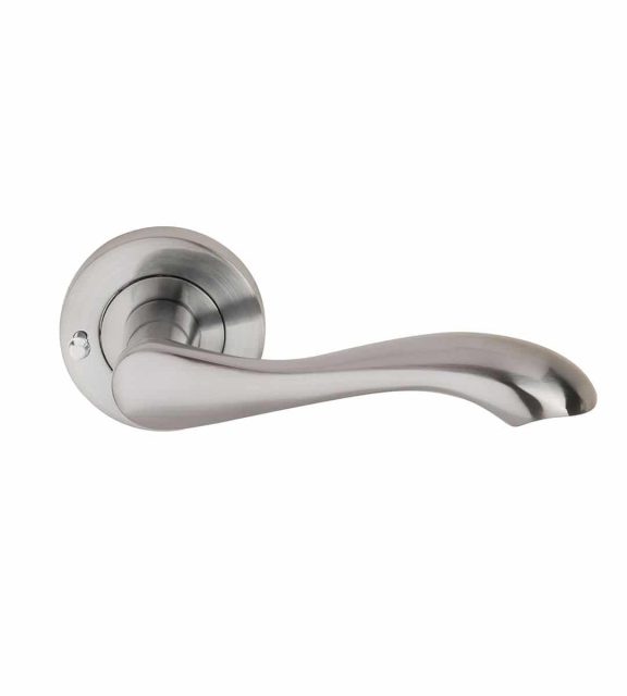 Venus Satin Chrome Door Handle Privacy Lock