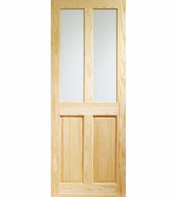 victorian 4 panel glazed internal door