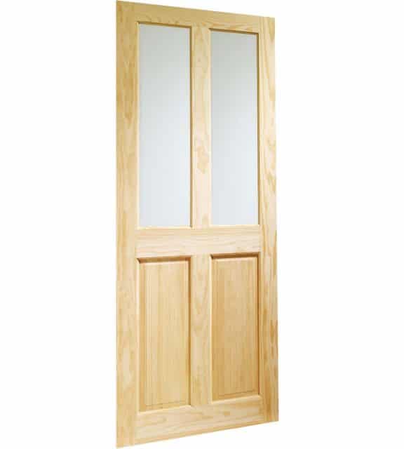 victorian 4 panel interior door glazed