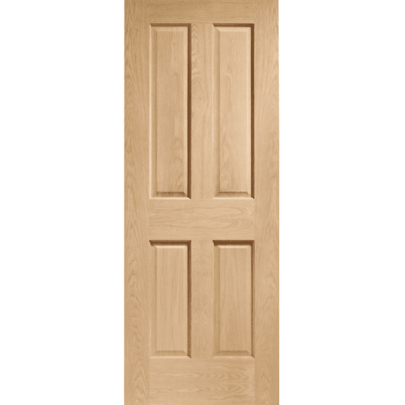 victorian oak 4 panel internal door