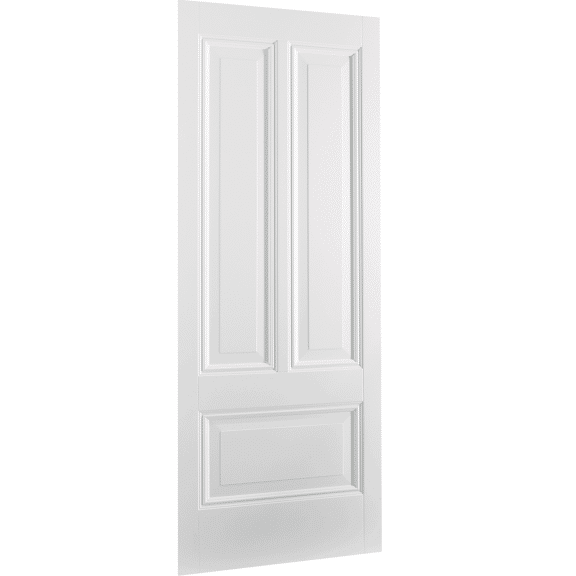 White Peony 3 Panel Interior Door